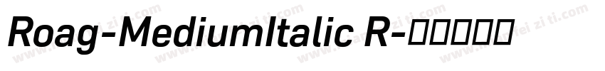 Roag-MediumItalic R字体转换